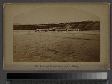 Beach and Bathing House at Santa Monica