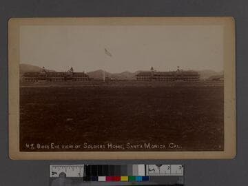 Bird's eye view of Soldiers' Home, Santa Monica Cal