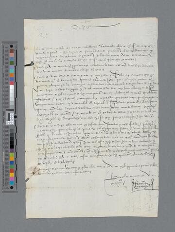 Francisco de Carvajal letter to Pedro de Soria
