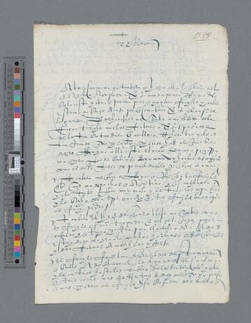 Pedro de Puelles letter to Gonzalo Pizarro