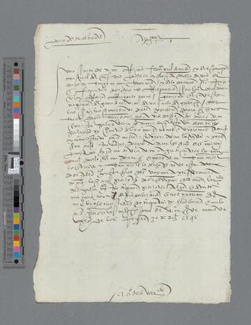 Gonzalo Pizarro letter to Alonso de Alvarado