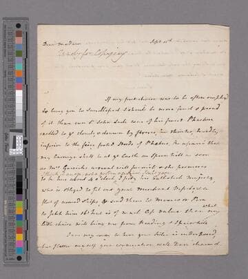 Elizabeth Montagu. Letter to Hannah More