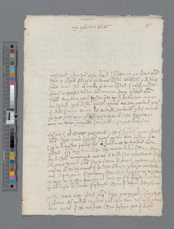 Pedro Hernandez Melonero letter to Real Audiencia de Los Reyes