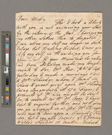 Theophilus Leigh letter, Oxford Road, to Mary Leigh Leigh