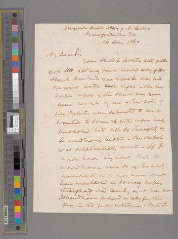 Alexander H. Stephens, Crawfordville, Georgia, letter to Abraham Lincoln, Springfield, Illinois