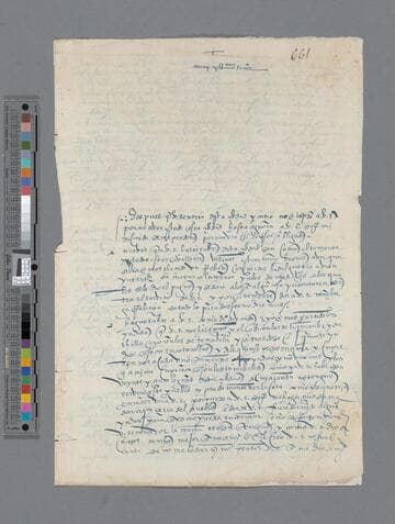Rodrigo de Arevalo letter to Gonzalo Pizarro