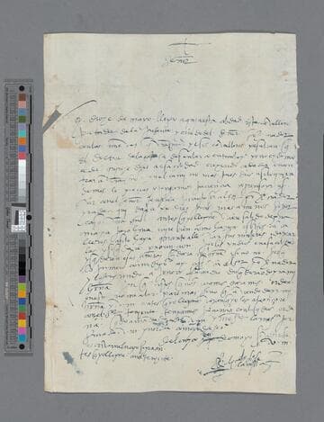 Diego de Campo letter to Hernando de Villalobos