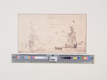 Seascape with Sailing Vessels