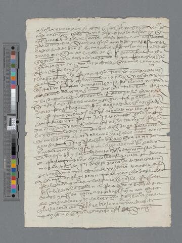 Alonso de Medina letter to "Muy poderosos señores"