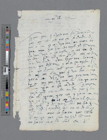 Ruiz de Baeza letter to "Muy noble Señor"