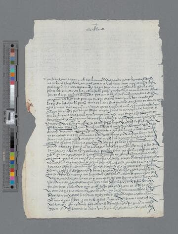 Diego Garcia de Morales letter to Gonzalo Pizarro