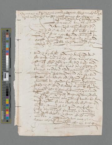Carlos V, Emperor of Germany and King of Spain, copy of document to the Officials of Nicaragua