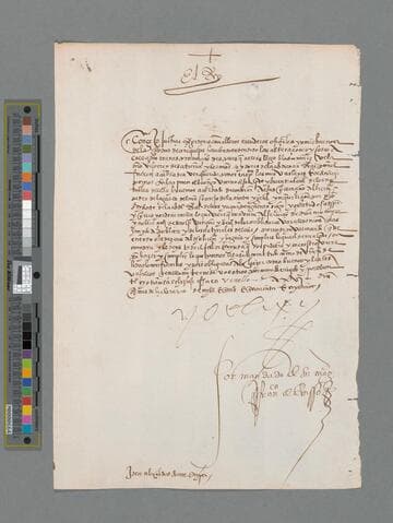 Carlos V, Emperor of Germany and King of Spain, letter to the Officials of the City of Arequipa, Peru