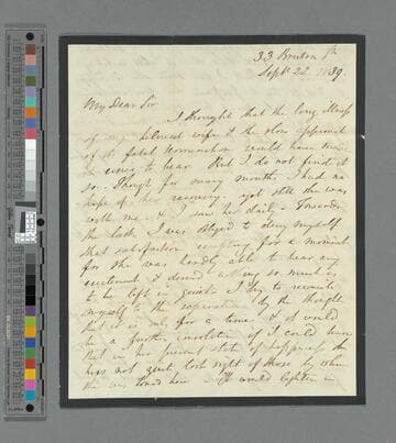 Briggs, Henry Perronet. Letters to the Rev. James Carr