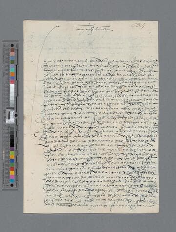 Lope de Ayala letter to Pedro de Puelles