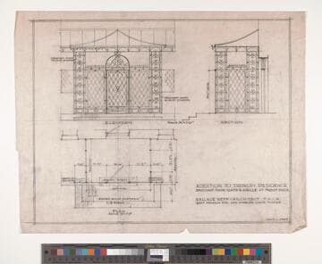 Frawley, Mr. and Mrs. Patrick, Gate and grille, Holmby Hills, California
