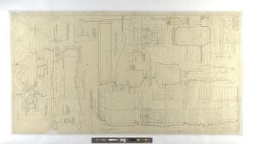 Thorne, Mr. and Mrs. Charles H.: Alterations to residence; full scale details of library