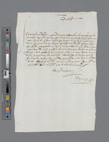 Gonzalo Pizarro letter to [-----] de Guiralte