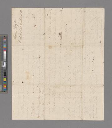 Hughes, Thomas. Letter to Richard Shackleton