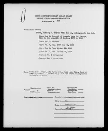 Diaries and autobiography of Anthony W. Ivins [microform] : 1875-1899