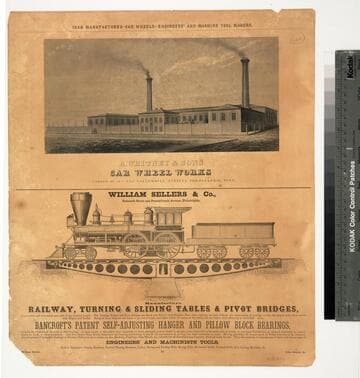 Iron manufacturers - car wheels - engineers' and machine tool makers