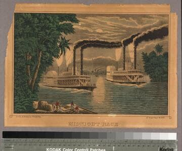 Midnight race on the Mississippi