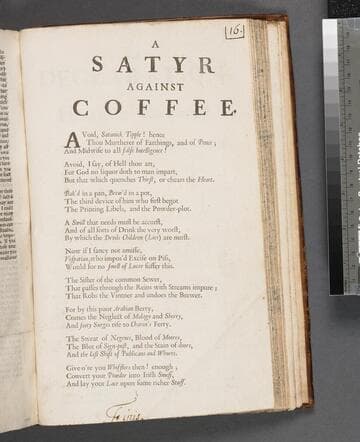 A satyr against coffee