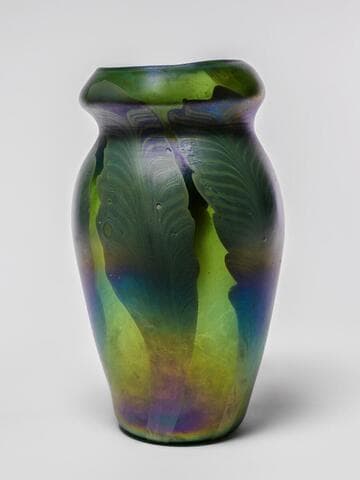 Favrile Glass Fern Vase