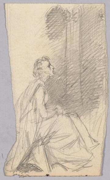 Seated Figure in Long Robe