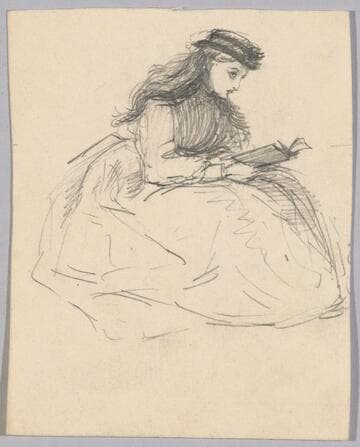 Girl Seated Reading