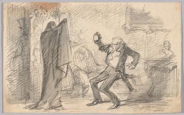 Elderly Man Confronted by a Ghost