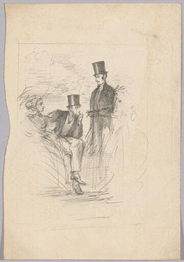 Two Couples Out-of-doors