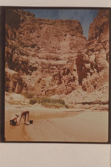 Joe Desloge and Anne Desloge at mouth of Kanab Creek