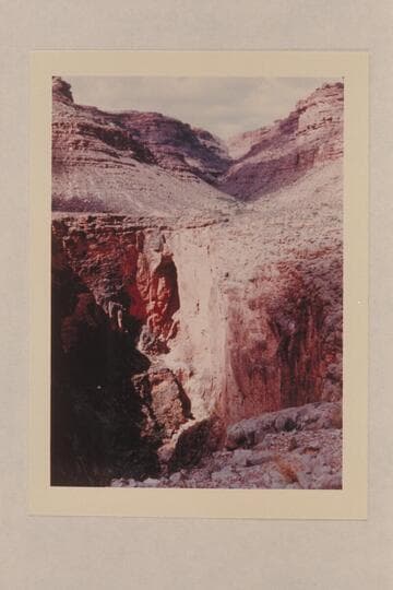 Keyhole Arch; spring above in canyon.  Sinyala Fault; tributary of 150 Mile Canyon