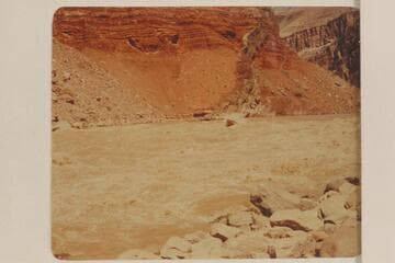 Larry entering the head of Hance Rapid with the Cactus