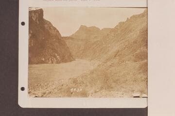 Downriver from mouth of Crystal Creek.  Mile 98, Grand Canyon