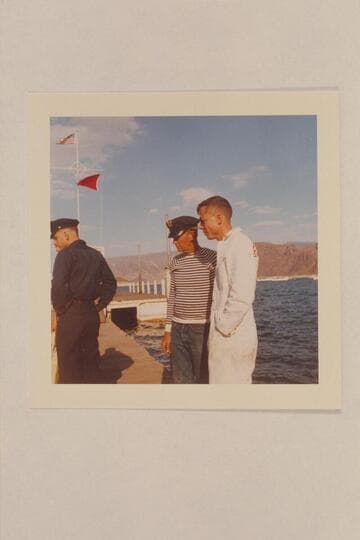 Jim Jordan and Bill Austin.  Boulder City Boat Dock
