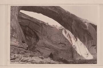 Hawkeye Arch- Jorgen Visbak stands at left