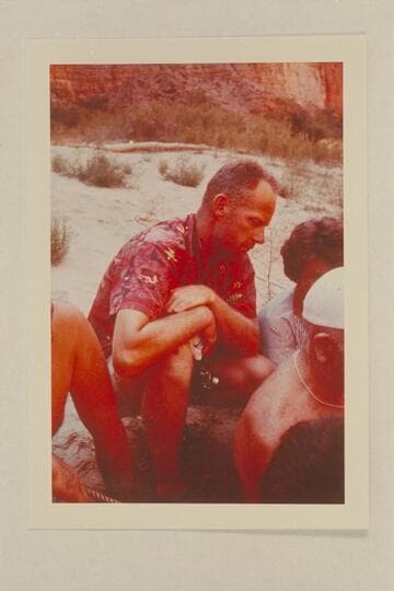 Guy Mannering listens to the briefing at Harding Rapid