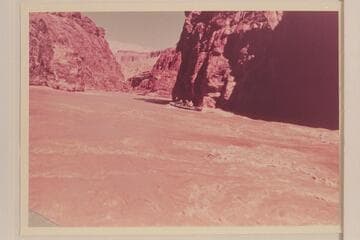 The "Rattlesnake" in Granite Narrows.  Rod Sanderson is piloting and Joe Desloge and Hugh Cutler are riding with him