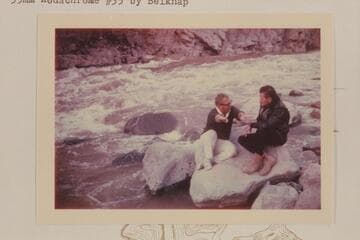 Bill Wynn and Bill Londsley at 217 Mile Rapid on reconnaissance for Wilding, Inc