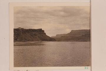 Down river from Lees Ferry.  Dugay at left bank