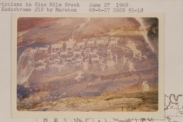 Inscriptions in Nine Mile Creek