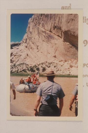 A baloney load of brass arrives at the Powell Dedication in Jack Currey's outfit