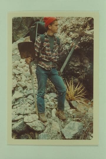 Tools on trail into west arm of Quartermaster Canyon