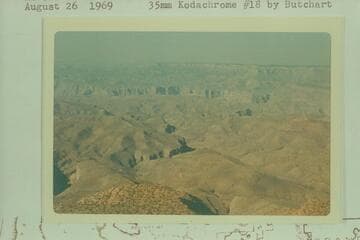 Across lower Granite Creek, showing fault crease