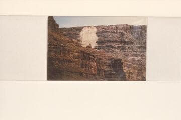 Slide scar above Dark Canyon.  Mile 184.1