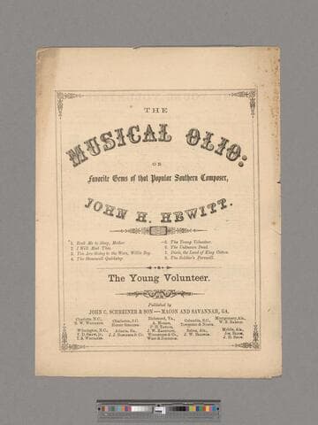 The young volunteer : as sung by Miss Ella Wren / written and composed by John H. Hewitt