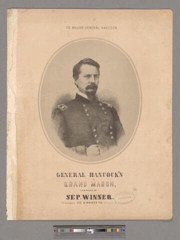 General Hancock's grand march / composed by Sep. Winner