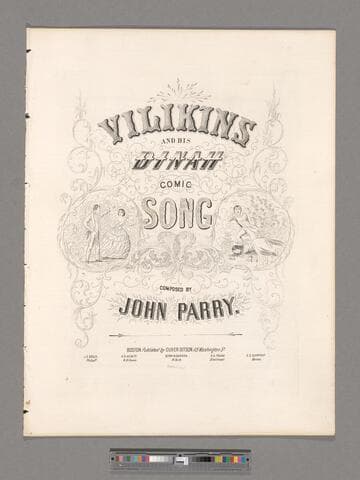 Vilikins and his Dinah : comic song / composed by John Parry